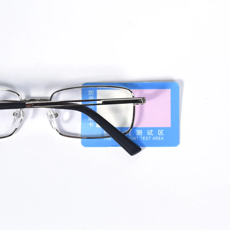 Lesebrille für Männer und Frauen, Legierung, Brillengestell, Federscharnier, Glas, blaues Licht blockierend, leichte Brillen, Qualität + 100 + 12 – Detail 2