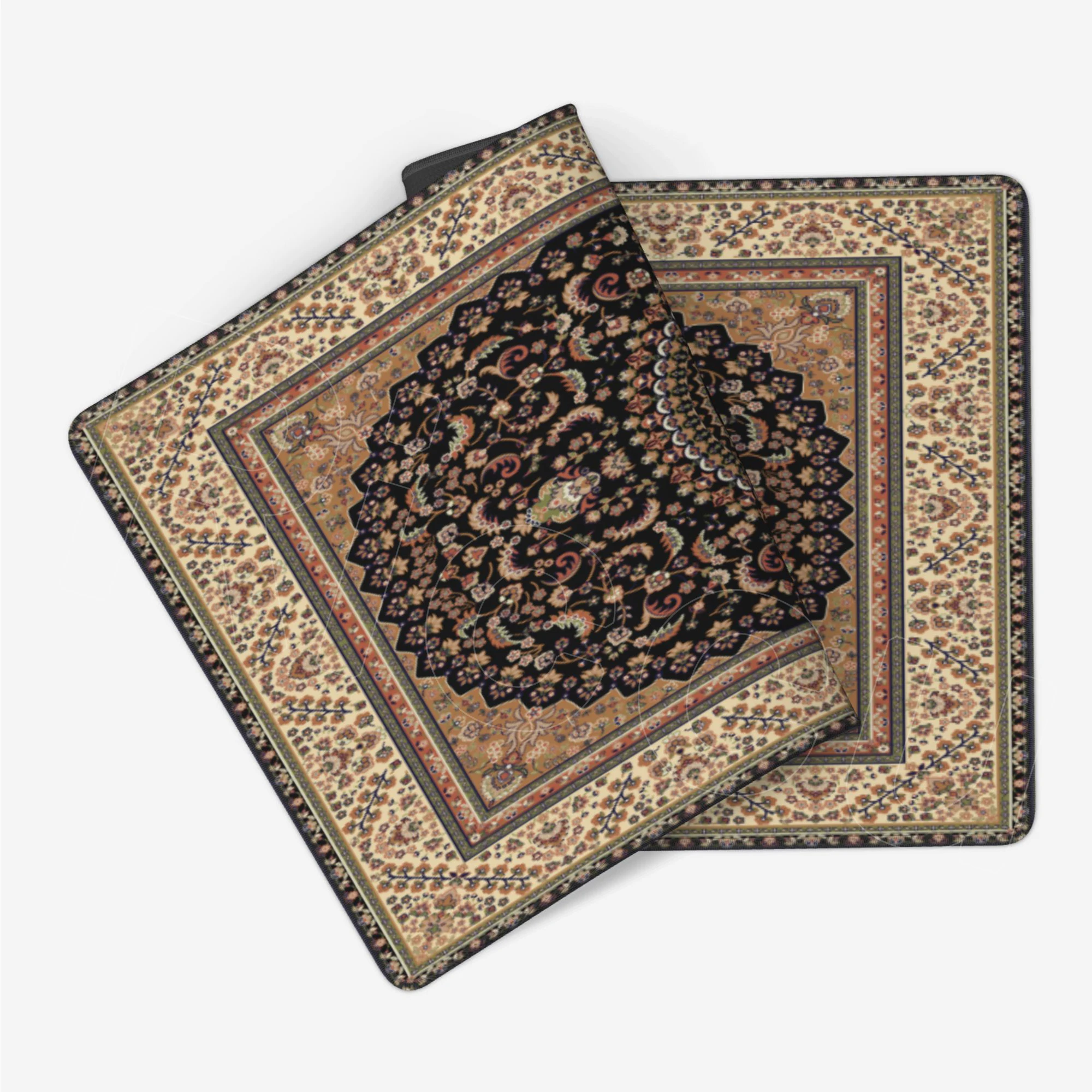 Computer Mousepad Persian Carpet Style Mouse Pad Large Rubber Antislip Durable HD Print Gaming Mouse Mats Suture Edges Table Pad