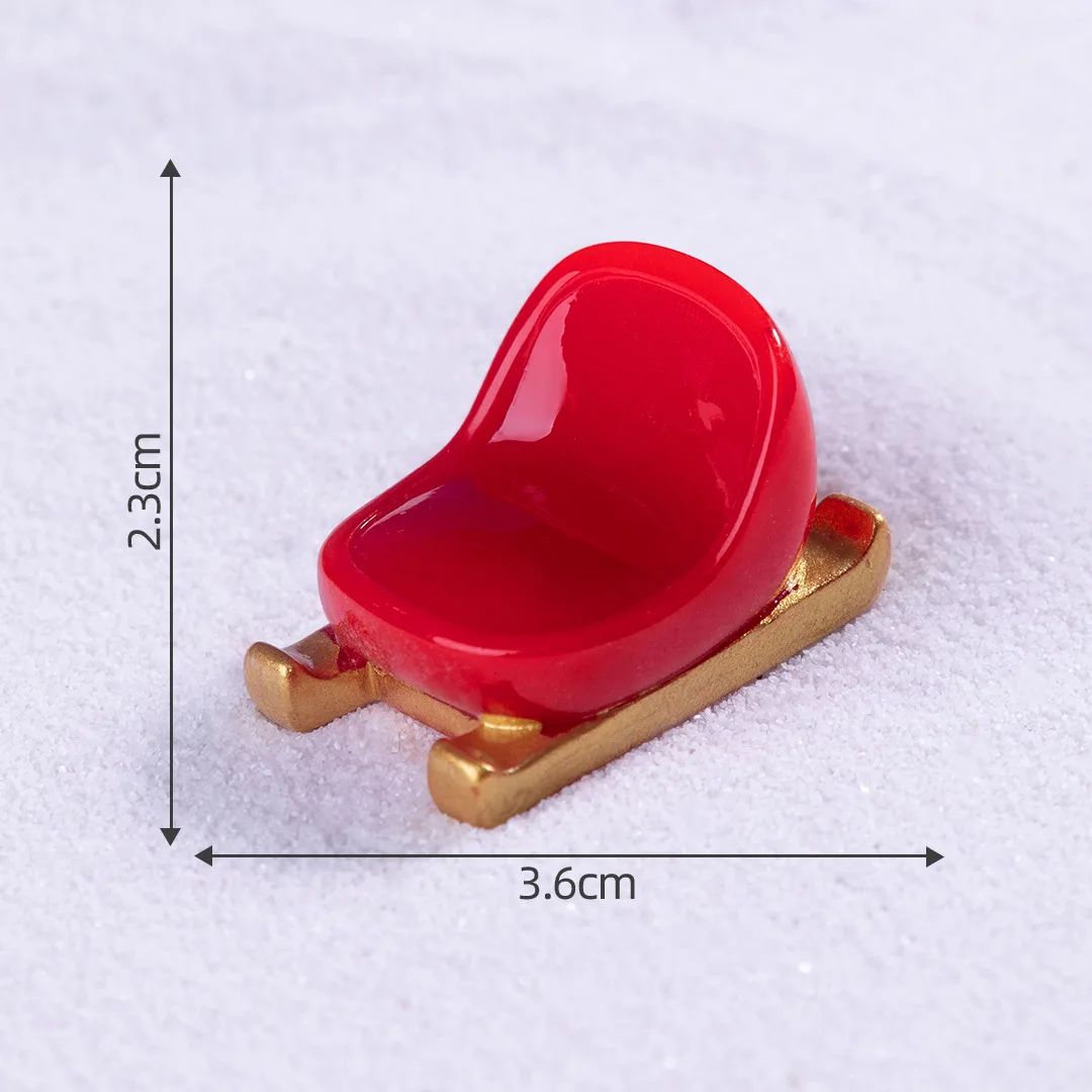 Santa Claus Miniature Environmentally Friendly Resin Ornament Christmas Landscape Model High-Quality Mini Christmas Decoration
