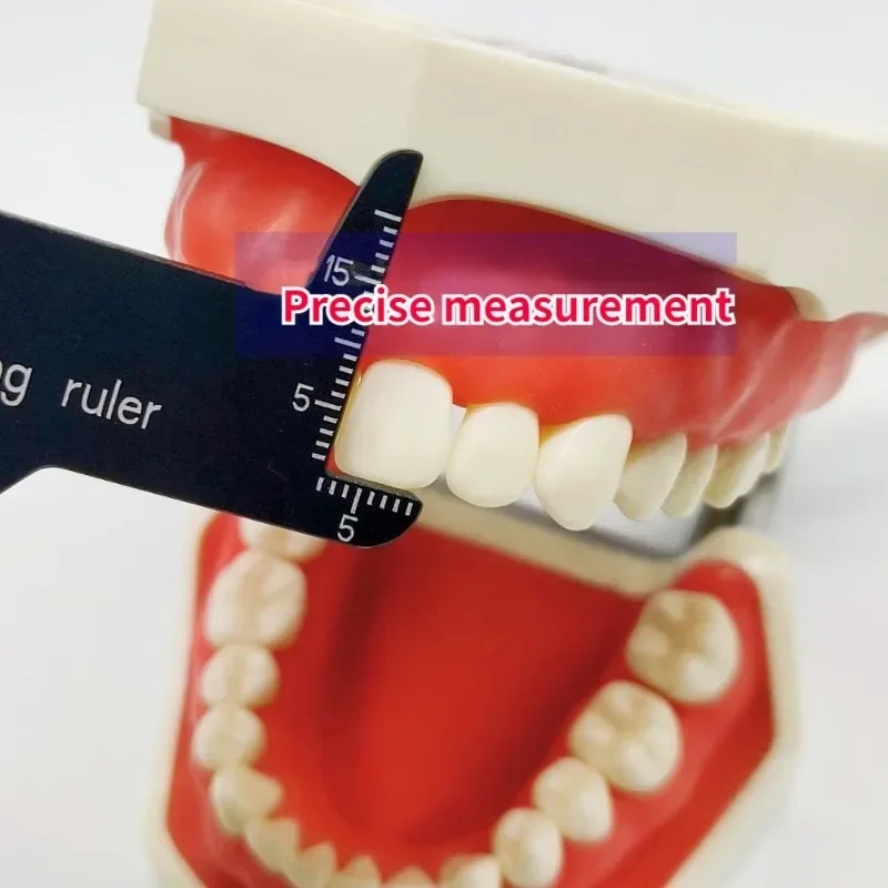 Regla de medición de precisión para fotografía Dental, herramienta médica, escala, calibre de fotografía endodóntica, accesorios de doble cara