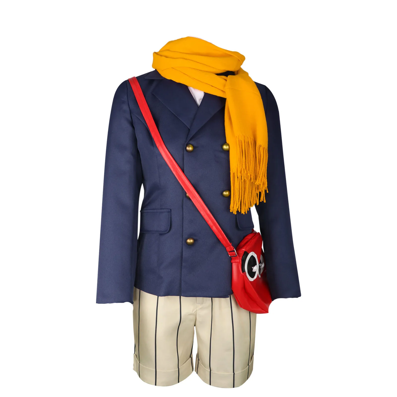 

Woman "Q" Cosplay Costume Coat Shirt Trousers Bag Hat Socks Full Set Hallowmas