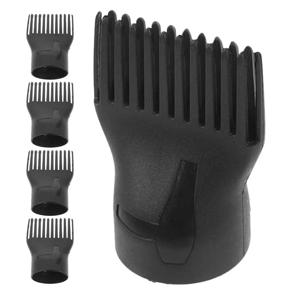 5Pcs Hair Dryer Comb Nozzles Universal Dryer Attachments for Straightening Detangling Styling High Temperature
