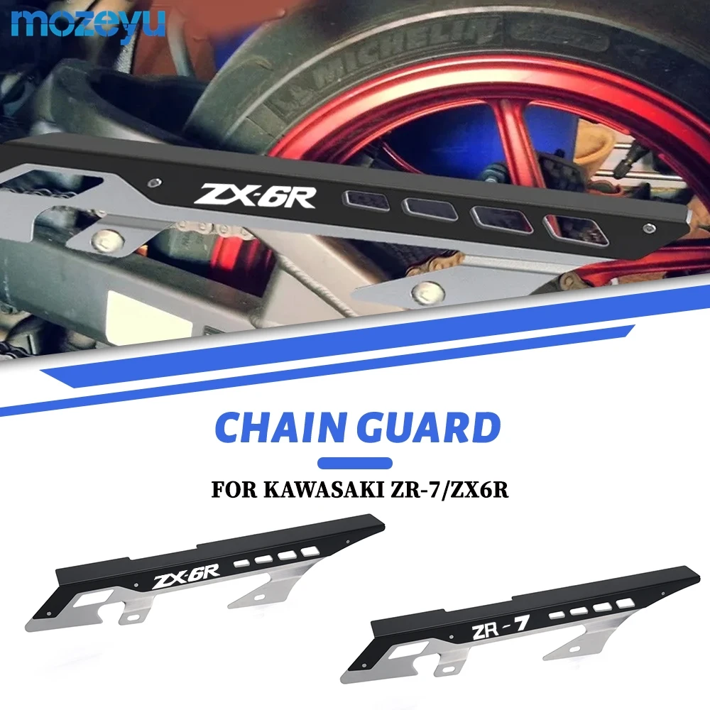 

For Kawasaki ZR-7 ZR 7S 1999 - 2004 ZX 6R ZX-6R 1998 -2002 ZX6R ZR7 ZR7S Motorcycle Chain Cover Protector Chain Guard Protection