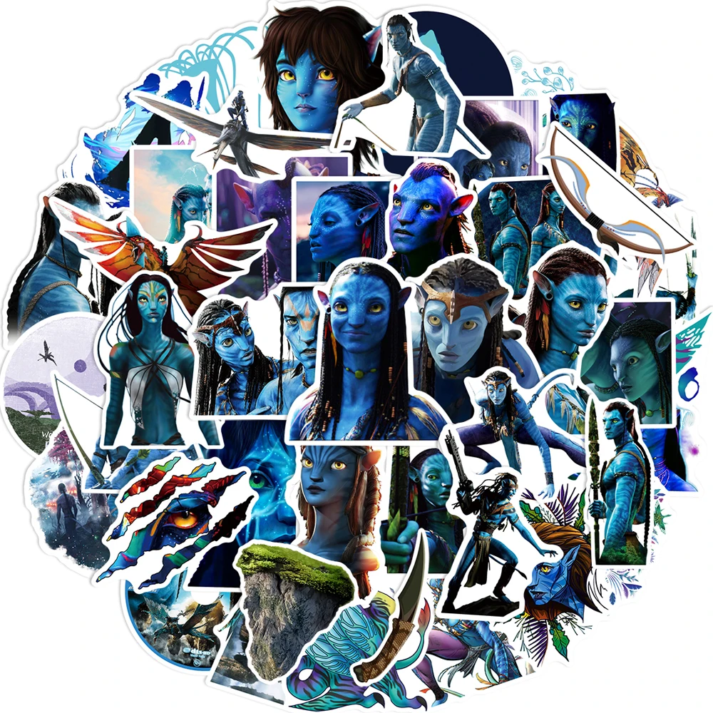 10/30/50PCS Disney Movie Avatar 2：The Way of Water Anime Stickers Skateboard Motorcycle Luggage Phone Car Waterproof Sticker Toy