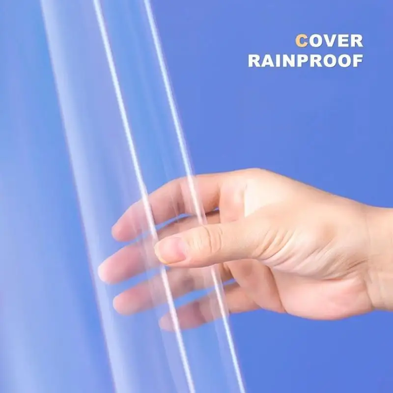 Motorcycle Cover Thickened Transparent Protective Cover All Seasons Outdoor Waterproof Bicycle Scooter Rain Dust Cover
