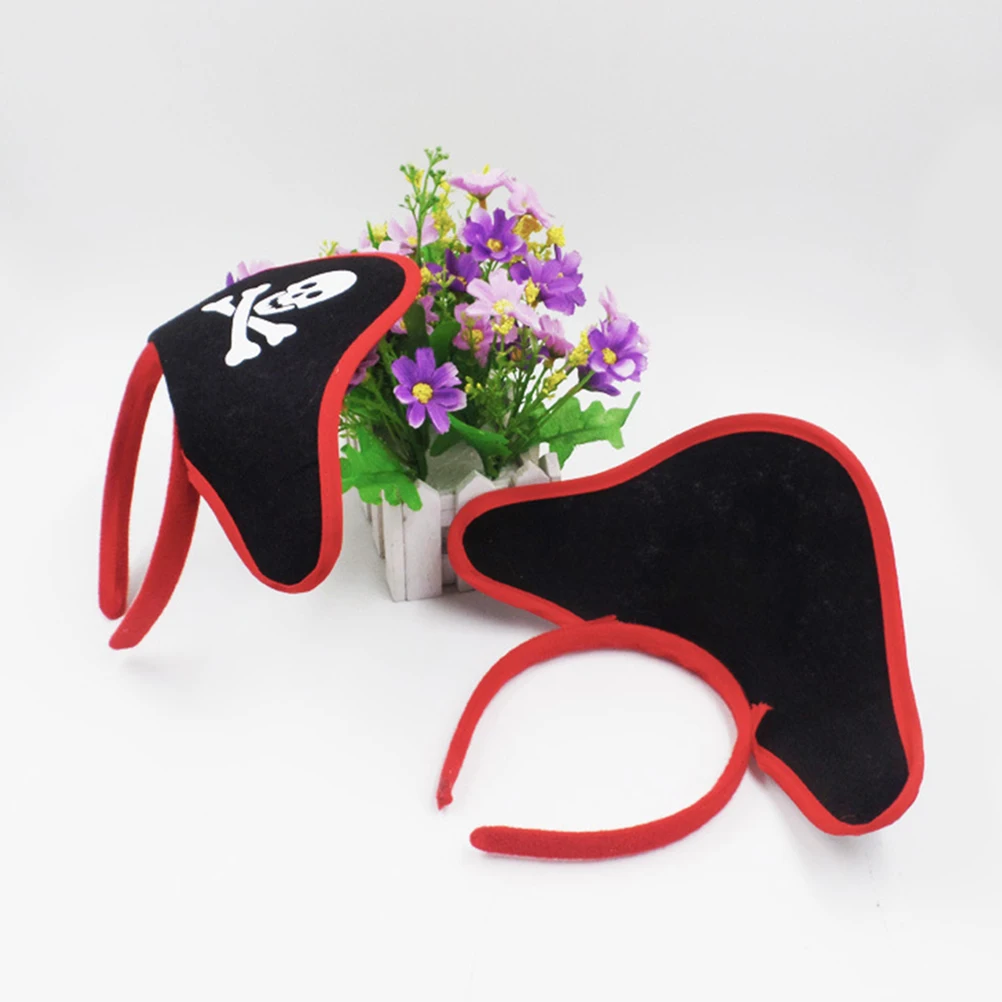

5Pcs Pirate Skull Hair Hoop Long-Lasting Kids Headband Halloween Festival Party Headwear Unique Hair Accessories for Kids