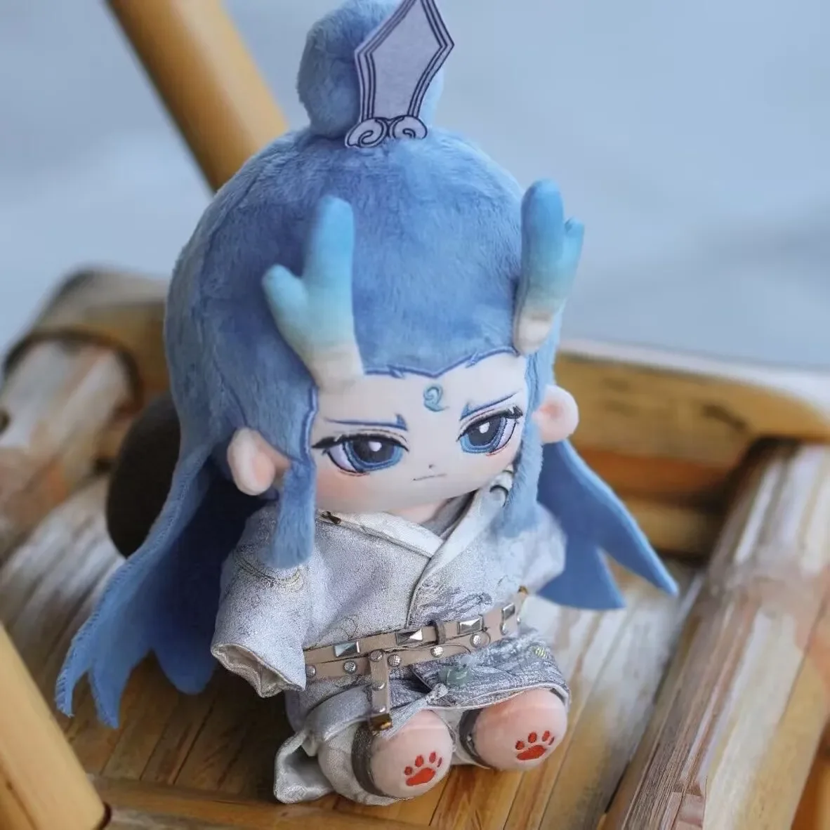 2025 Anime Movie Ne Zha 2 Aobing Nezha Peluche Corpo della bambola di pezza Cosplay Cartoon Dress Up Figure giocattolo Bambole 20 cm Regalo di compleanno