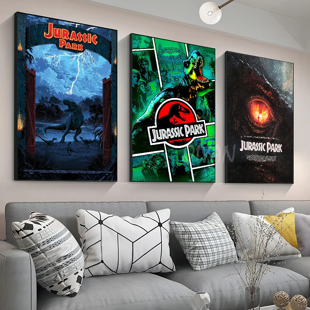 Sci-fi Movie J-Jurassic P-park Poster Wall Art Home Decor Room Decor Digital Painting Living Room Restaurant Kitchen Art