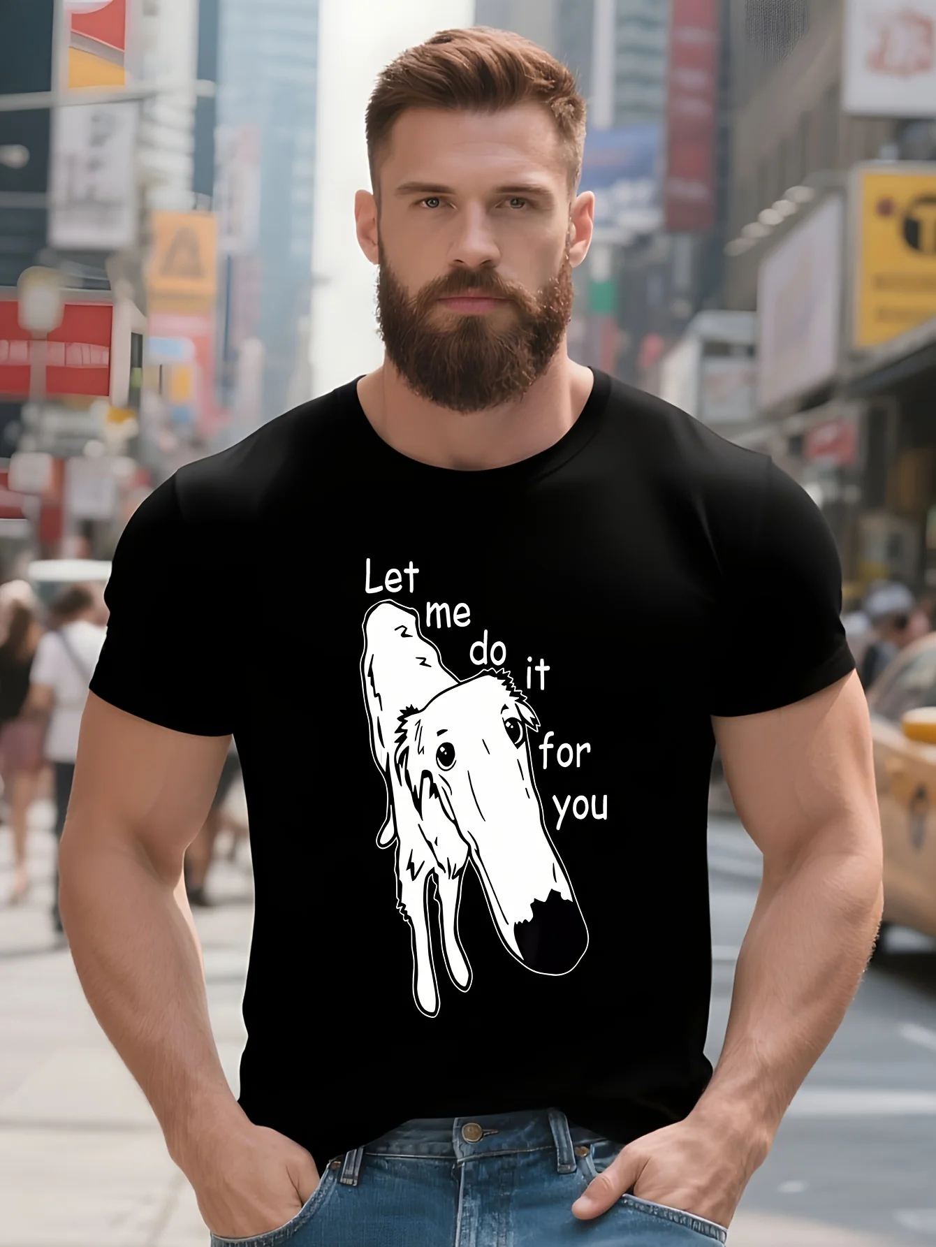 تي شيرت Borzoi Long Nose Dog Let Me Do It For You Meme للجنسين