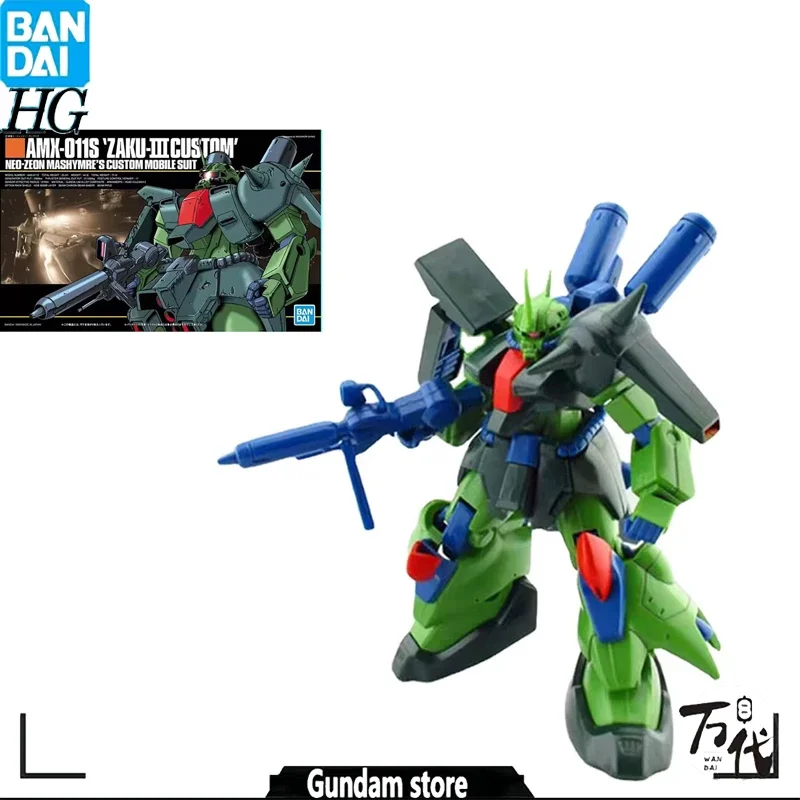 

100% BANDAI GENUINE HGUC 1/144 AMX-011S ZAKU Ⅲ CUSTOM ANIME ASSEMBLY MODEL FIGURES MOVABLE DOLL
