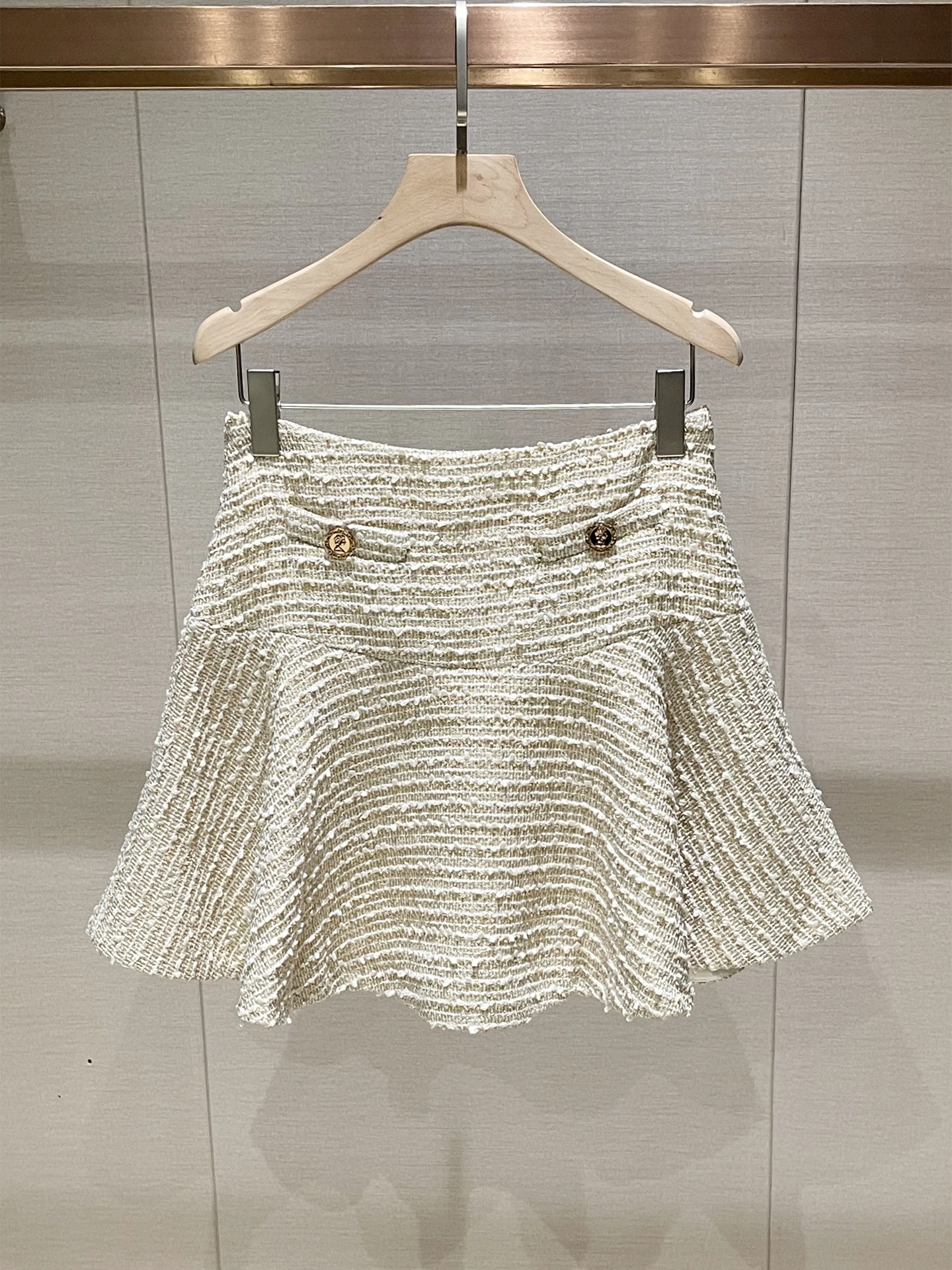 

Ele High Waist Women's f Skirt Puffy Hip Design Casual Sle Floral Detail Winter New Arrival by xian