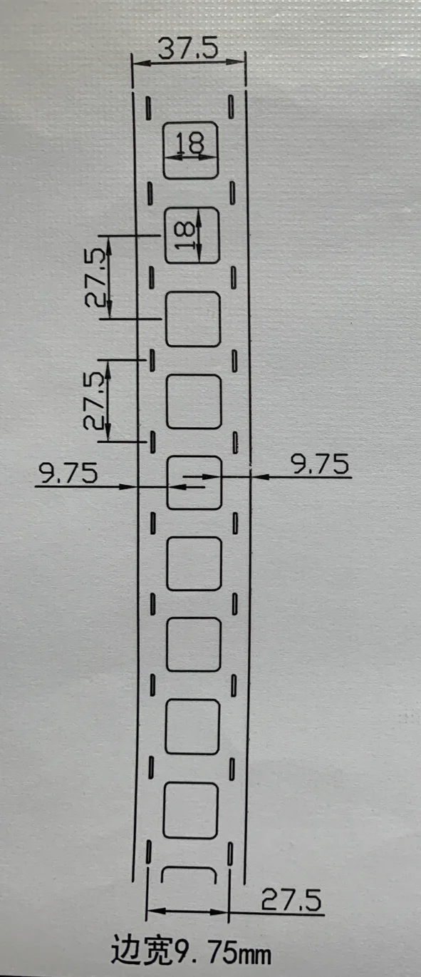 0.15*34.5*27.5มม.26650แบตเตอรี่ลิเธียมเจาะนิกเกิลนิกเกิลแผ่น2P นิกเกิลชุบนิกเกิลแถบเหล็ก