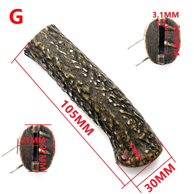5 Types Imitation Horse Deer Antelope Horn Antlers Patterns Resin Material for Knife Grip Handle Patches Scale DIY Makeing Part