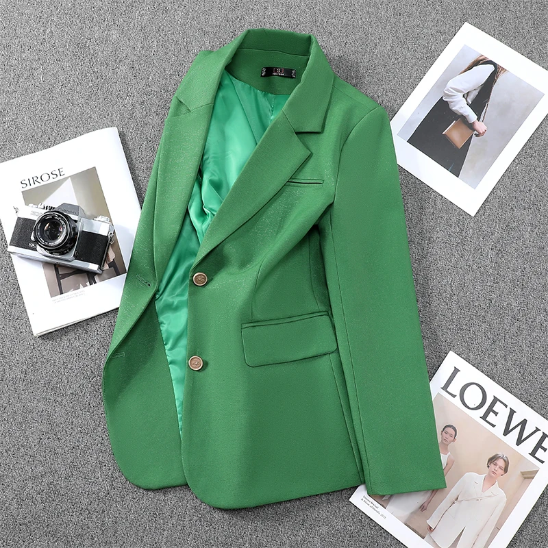 Formal Women Business Blazers Coat Career Interview Professional Jackets Female Outwear Tops Clothes Long Sleeve