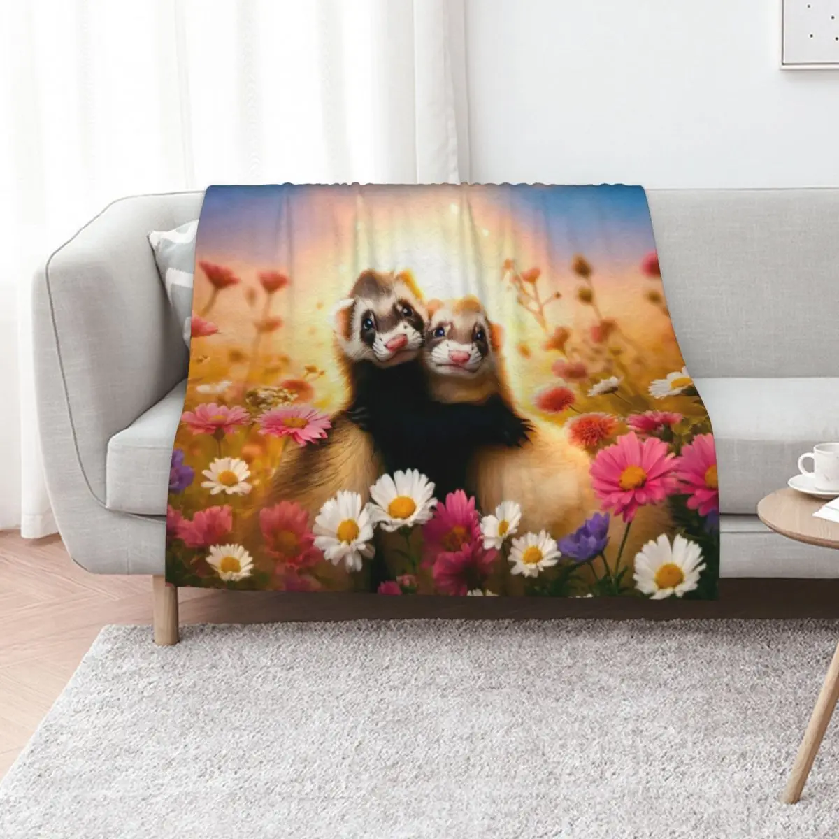Ferrets First Valentine's Day Throw Blanket Luxury Thicken Quilt Polar Decorative Sofas for sofa Thermals For Travel Blankets