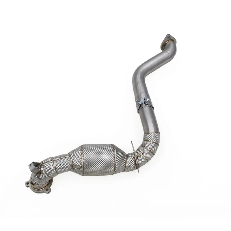GoCustom Sport Downpipe con catalizador para mercedes-benz A35/A35S AMG W177 2,0 T 2019-2024 Turbo Downpipe Heatshield Street Header
