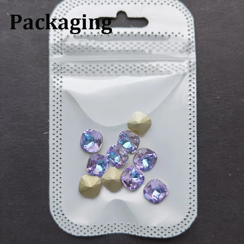 10PCS Super Bunte 5A Xirius Strass DIY Schmuck Machen Glas Perlen Pointback Runde Kleber Auf Nail art Zubehör Kristalle – Detail 25