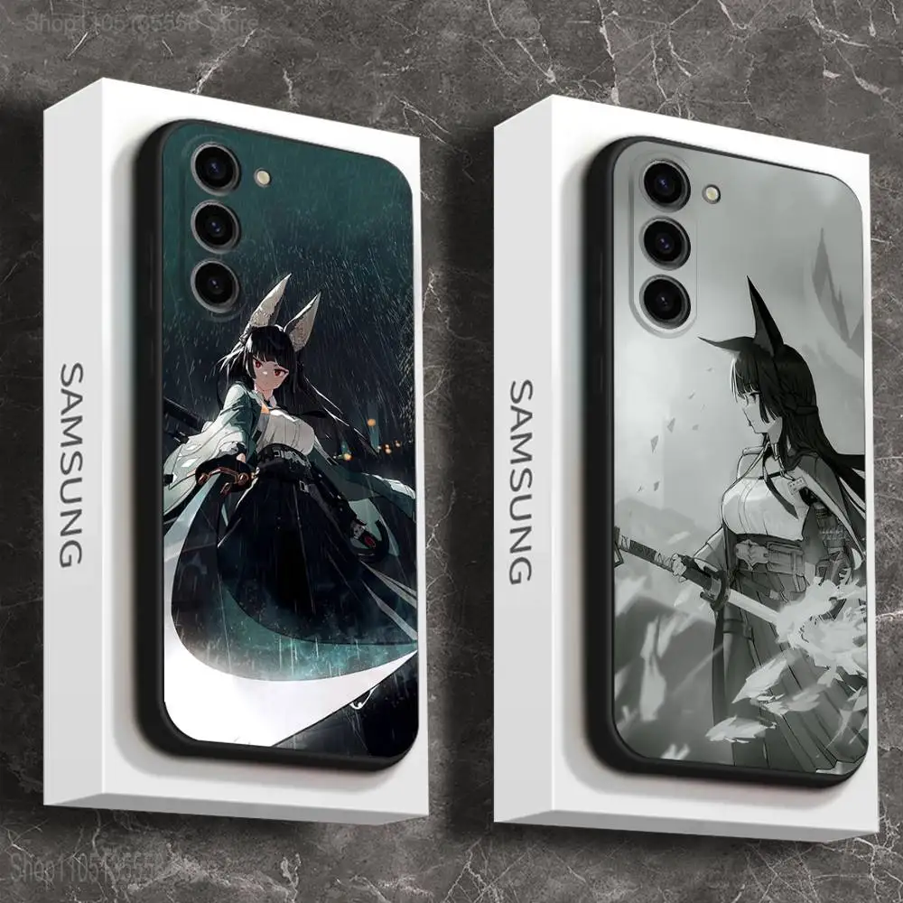 حافظة هاتف H-Hoshimi M-Miyabi ZZZ لهاتف سامسونج جالاكسي A 73,72,51,53,52,71,22,5G,Note,J7,8,9 غطاء أسود ناعم