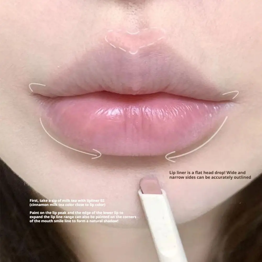 Lipliner à prova d'água de longa duração senhora charmosa delineador labial macio lápis contorno maquiagem batons ﻿   Profissional Cosmético