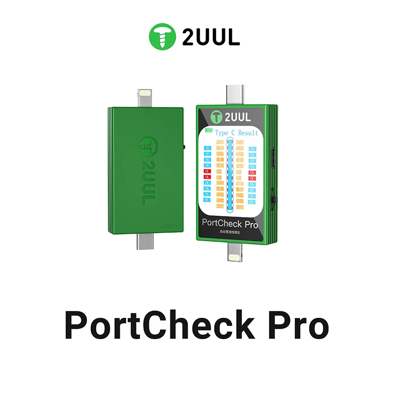 2UUL PW31 PortCheck Pro Tail Plug Automatic Detector Disassembly-free Type-c Lighting Automatic Scanning Detection Repair Tool