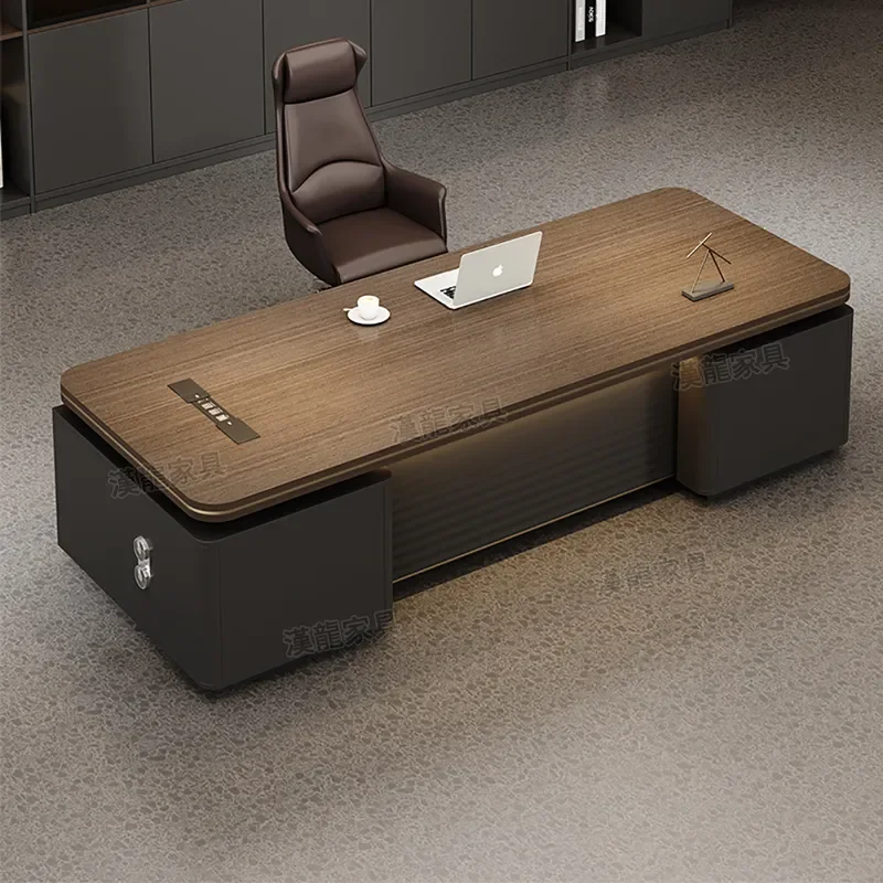 for Boss Desk Office Desk and Chair Combination Light Luxury High End Simple Modern President Chairman Supervisor Manager