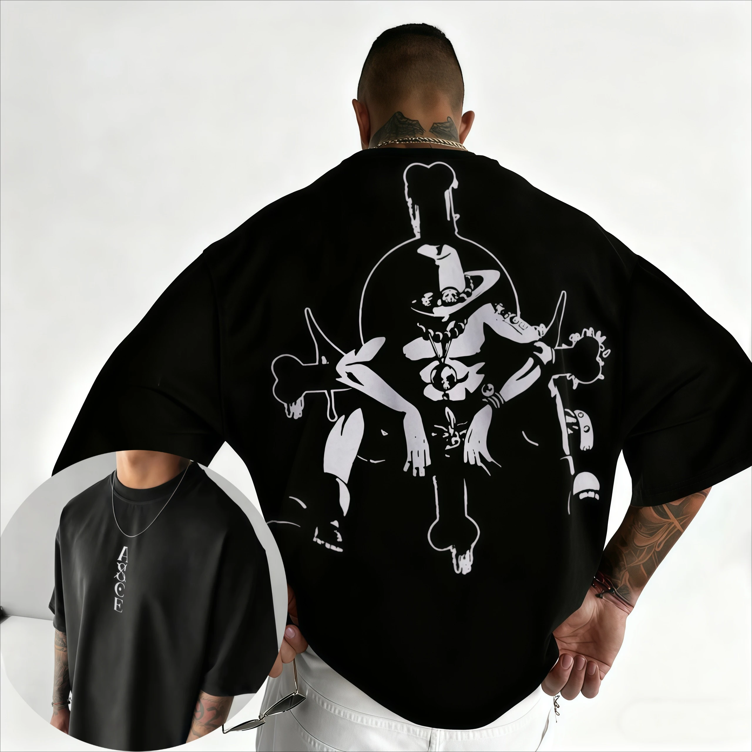 One Piece Anime Crew-neck Cotton Short-sleeved Bandai 2026 Summer New Product Men's Loose and Breathable Sports Couple T-shirt
