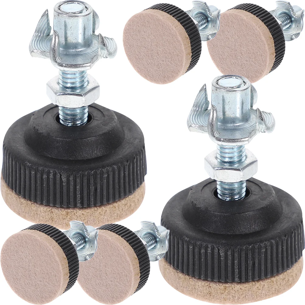 6 Pcs Adjustable Feet Chair Leveler Legs for Leveling Desk Furniture Balance Levelers Plastic Home Foot Pads