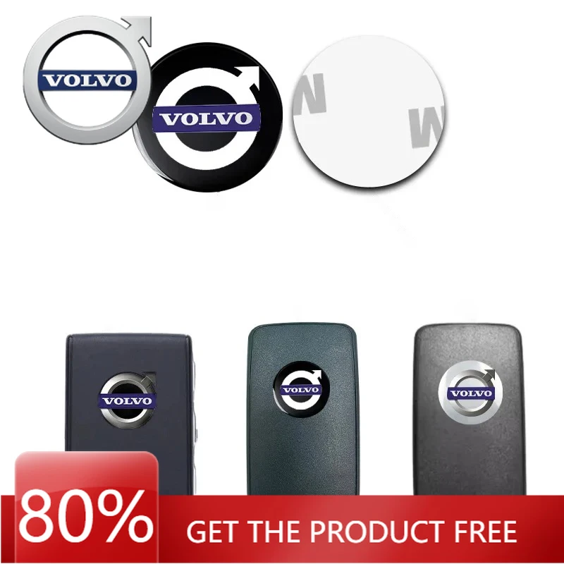 

Эмблемы 2026 Новые для Volvo 5/10 шт. Автомобильные эмблемы с дистанционным управлением, наклейки для ключей, декоративная наклейка для Volvo Rdesign T6 AWD C30 C40 C50 C70 S40