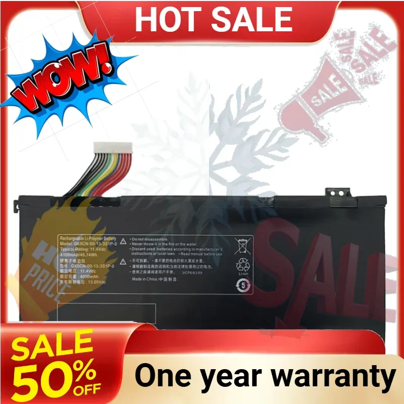 SWZY 4000mAh 11.4V GK5CN-00-13-3S1P-0 Battery For MECHREVO X8Ti Z2 MACHENIKE T90 Plus T90-T3p F117-B F117-B6 GK5CN GK5CN4Z GK7CN