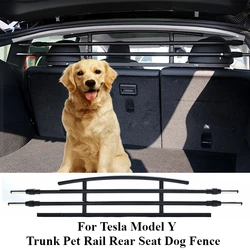 Car Trunk Pet Rail Rear Seat Dog Fence for Tesla Model Y Juniper 2021-2025+ Multifunctional Fence Travel Railing Pet Supplies