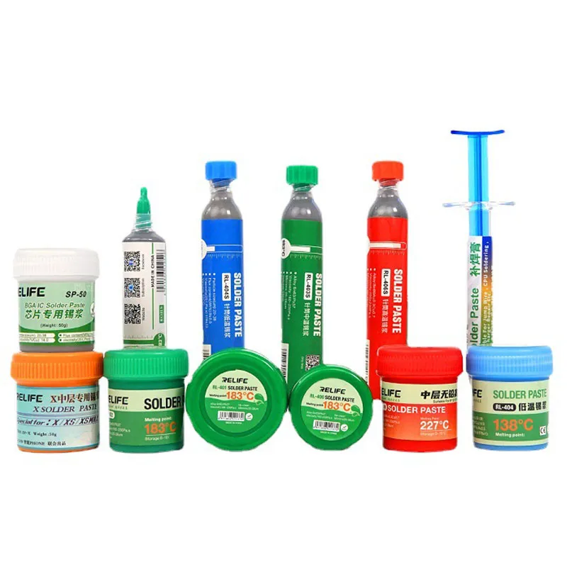 RELIFE Repair Tools Solder Paste Low/Medium/High Temperature Soldering Tin Flux For Chips Computer Phone LED BGA SMD PGA PCB DIY