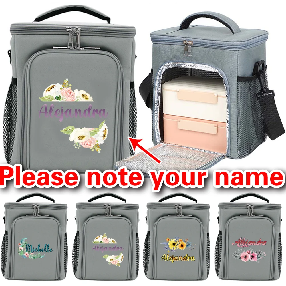 Personalized Customized Large-capacity Portable Double-layer Insulated Lunch Bag Outdoor Travel Refrigerator Bag