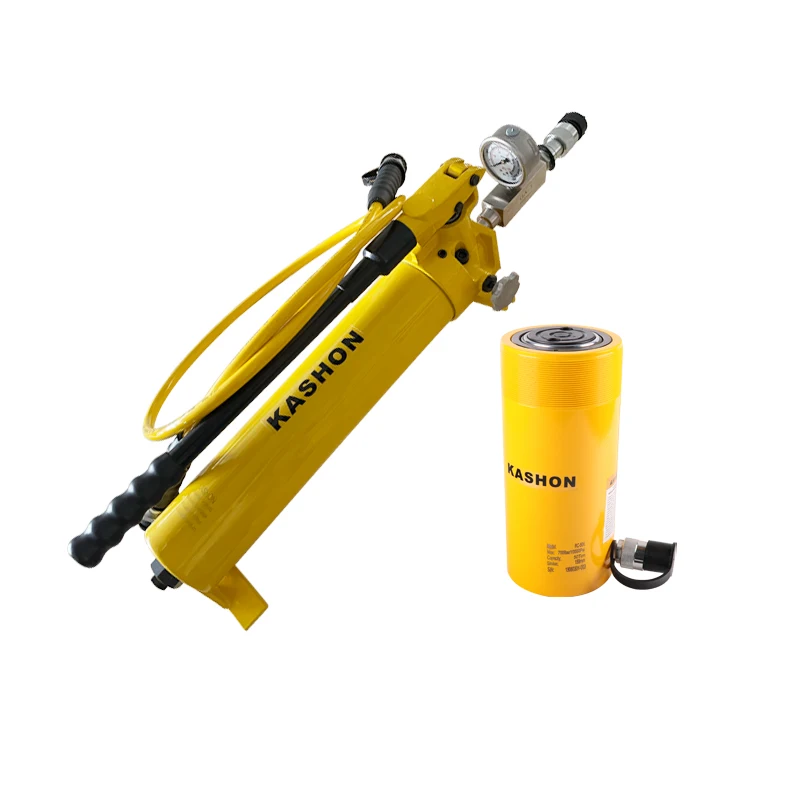 MSSCL101TB, 10 Ton, 1.5 in Stroke, Low Height Hydraulic Cylinder and Hand Pump Set