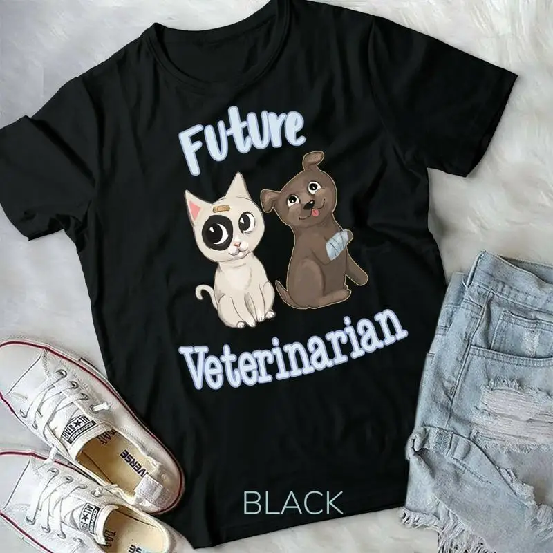 Future Veterinarian Cute Cat Dog Lover Unisex Form T shirt