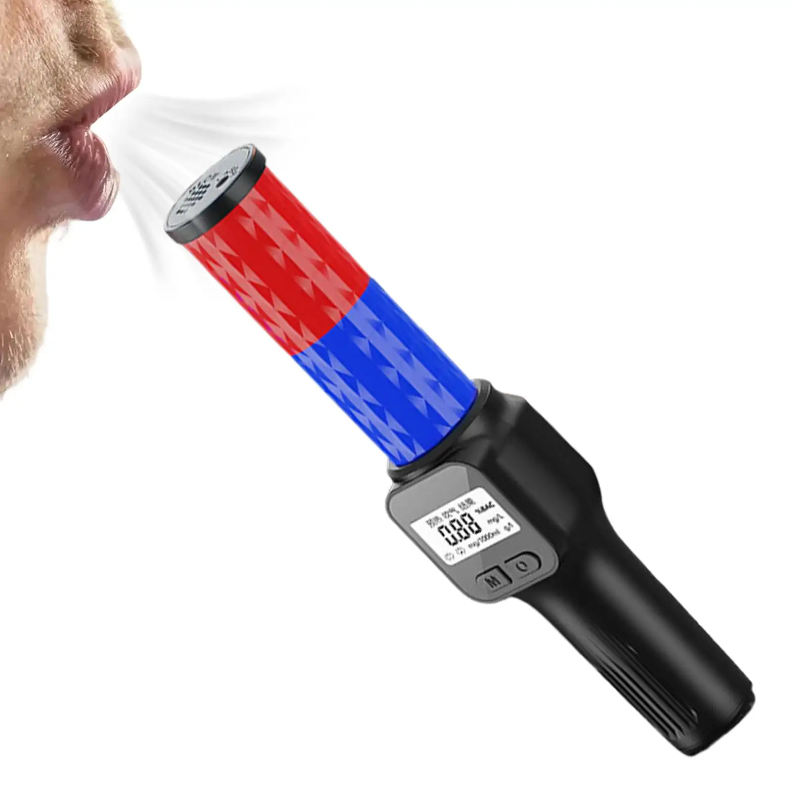Alcohol Breathalyzer Tester Rechargeable Drinks Blower Meter Device Accurate Alcohol Breathalyzer for Commuting Home Outdoor