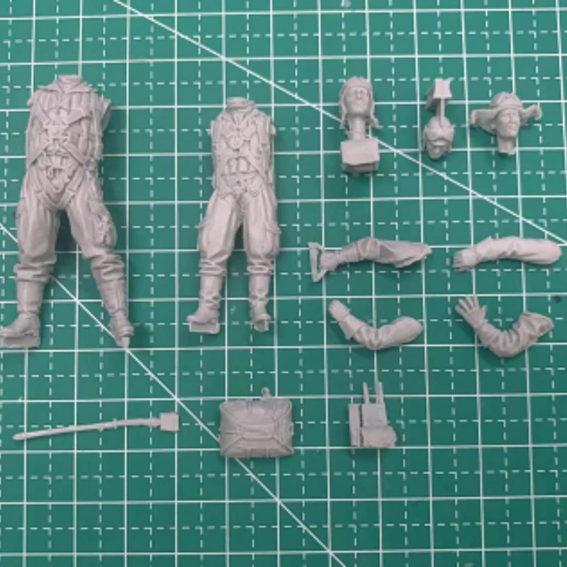 Spot 1/32 Scale Pilot Group 2 People Resin Figure Assembly Model Kit Unassembled Unpainted Diy Toy Miniature