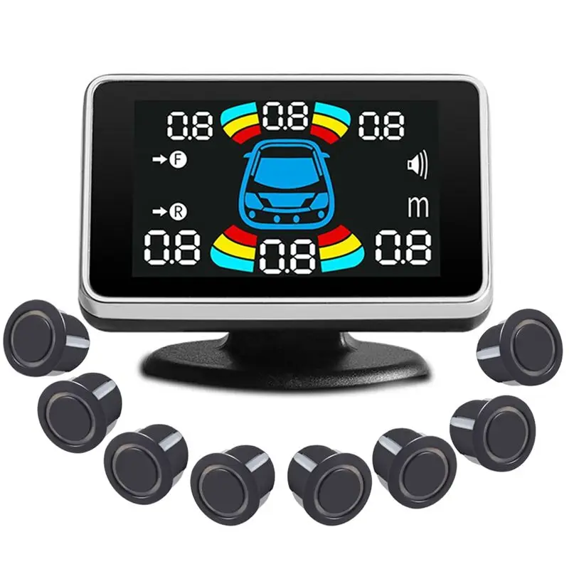 

AU28-8 Parking Sensor Parktronic Car Automobile Reversing Radar Electronics Rear Auto Detector Backing Assistance Buzzer A