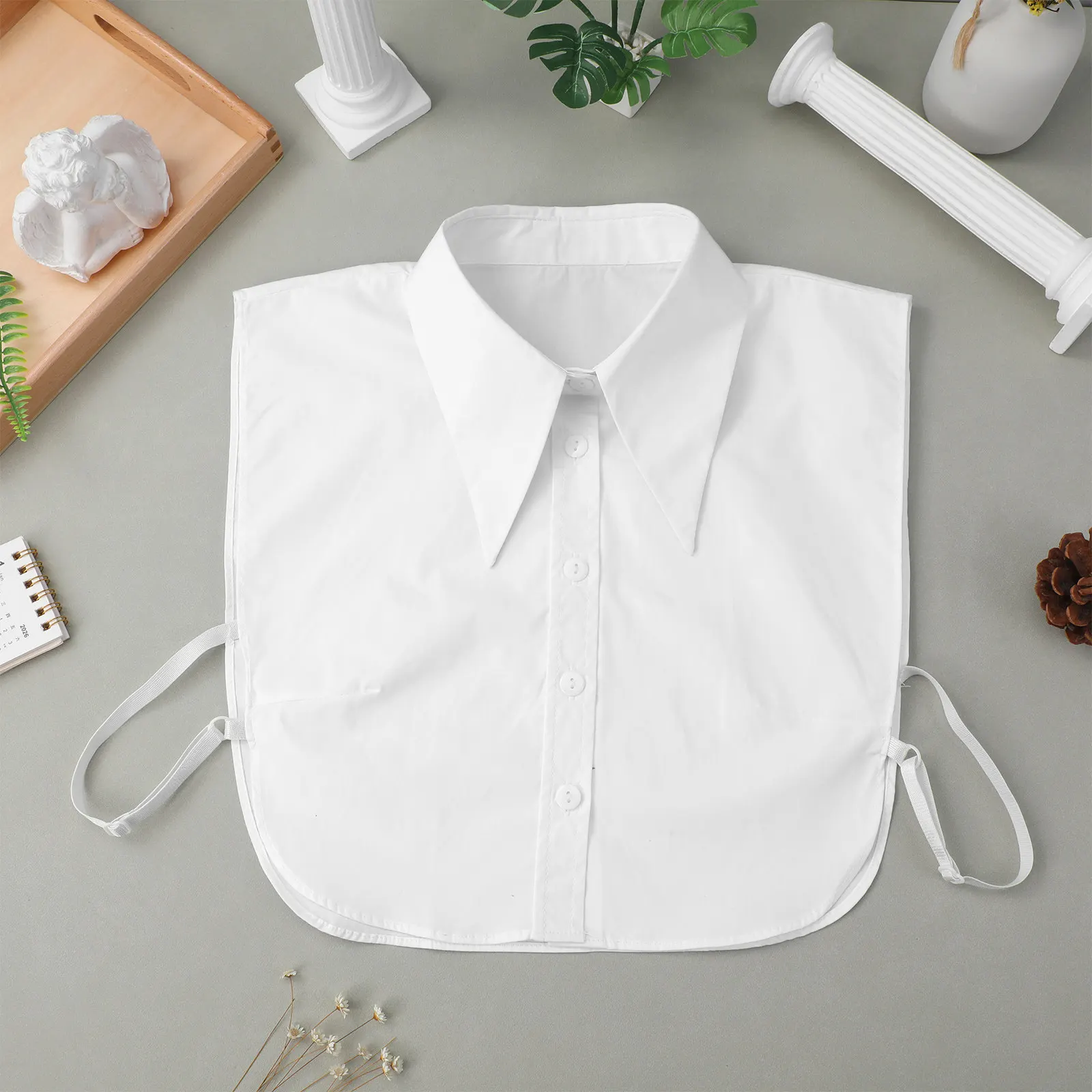 False Collar Detachable Cotton Collar Shirt for Women Office Workwear Collars for Women Detachable Fake Collars