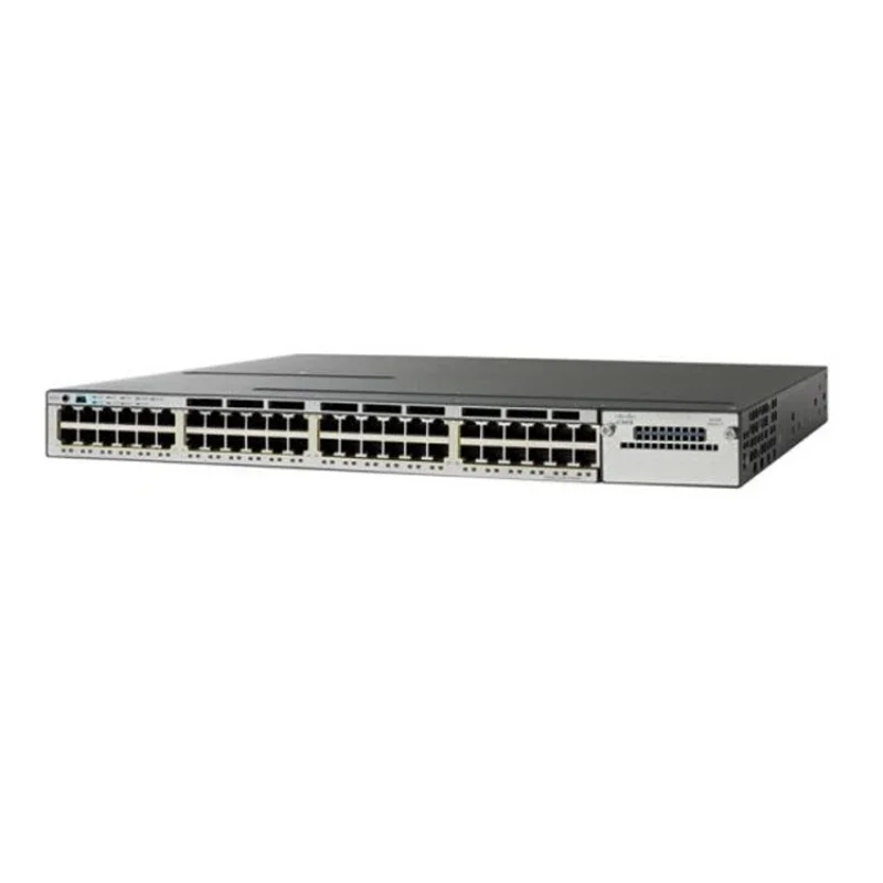 48-Port WS-C 3750 X-48 P-S Gigabit Ethernet Network Switch with 10 G Capacity and QoS Function
