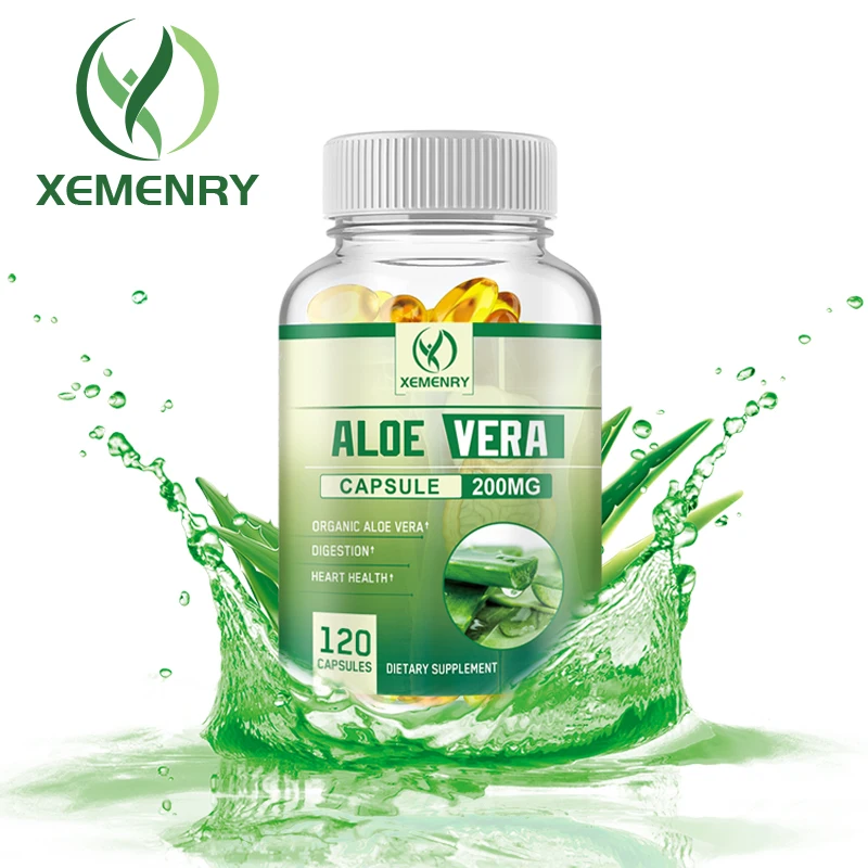 

Aloe Vera Capsules - Improves Energy Levels, Supports Digestive Immune Health,Boosts Cellular Energy, for Heart and Joint Health