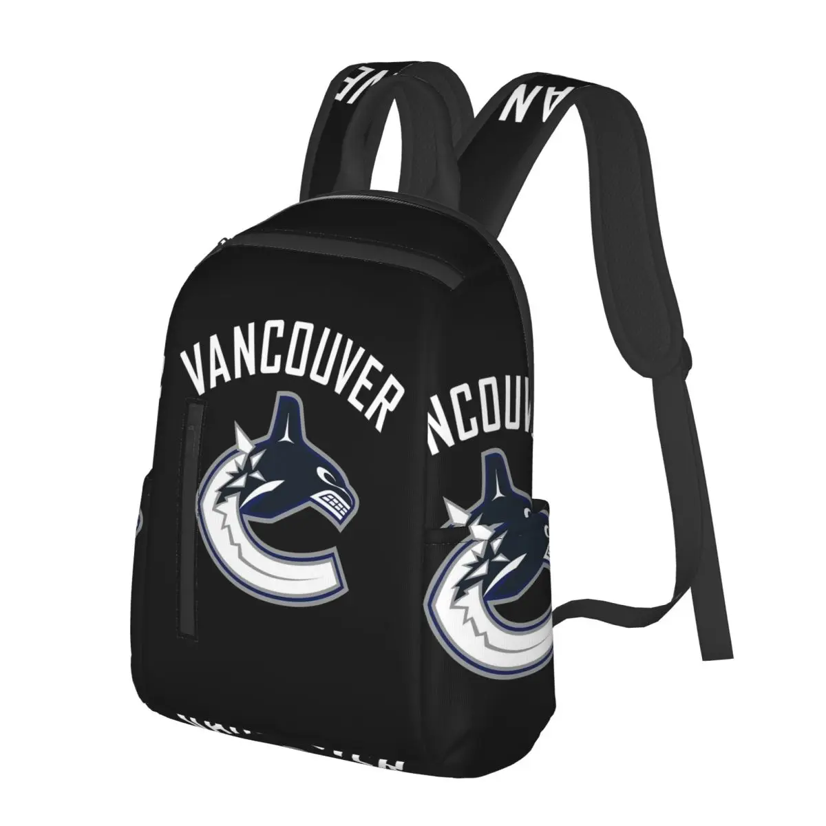 

Vancouver Hockey Canucks Essential Active Student Backpack School Bag Hiking Travel Daypack for Fashion Bookbag Shoulder Bags