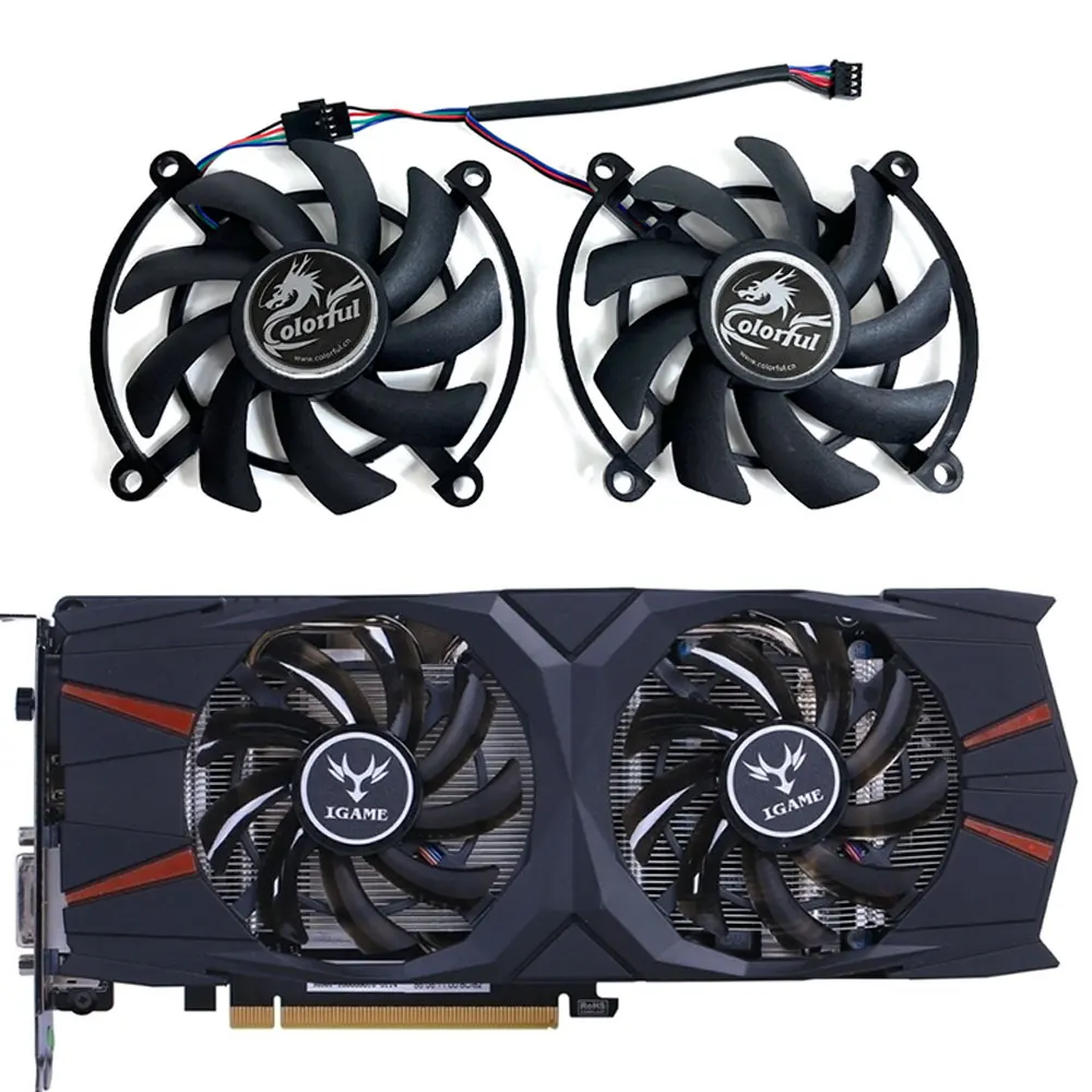 

NEW 85MM 4PIN iGame GTX 1070、1060 GPU FAN，For Colorful iGame Geforce GTX 1070、GTX 1060 iGame Graphics card cooling fan