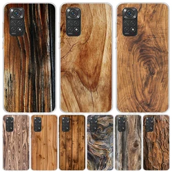 Wood Wooden Pattern Case Phone Cover for Xiaomi Redmi Note 14 13 12S 12 11S 11 11T 11E 10S 10 Pro Plus 5G Trend Fundas Note 13 1