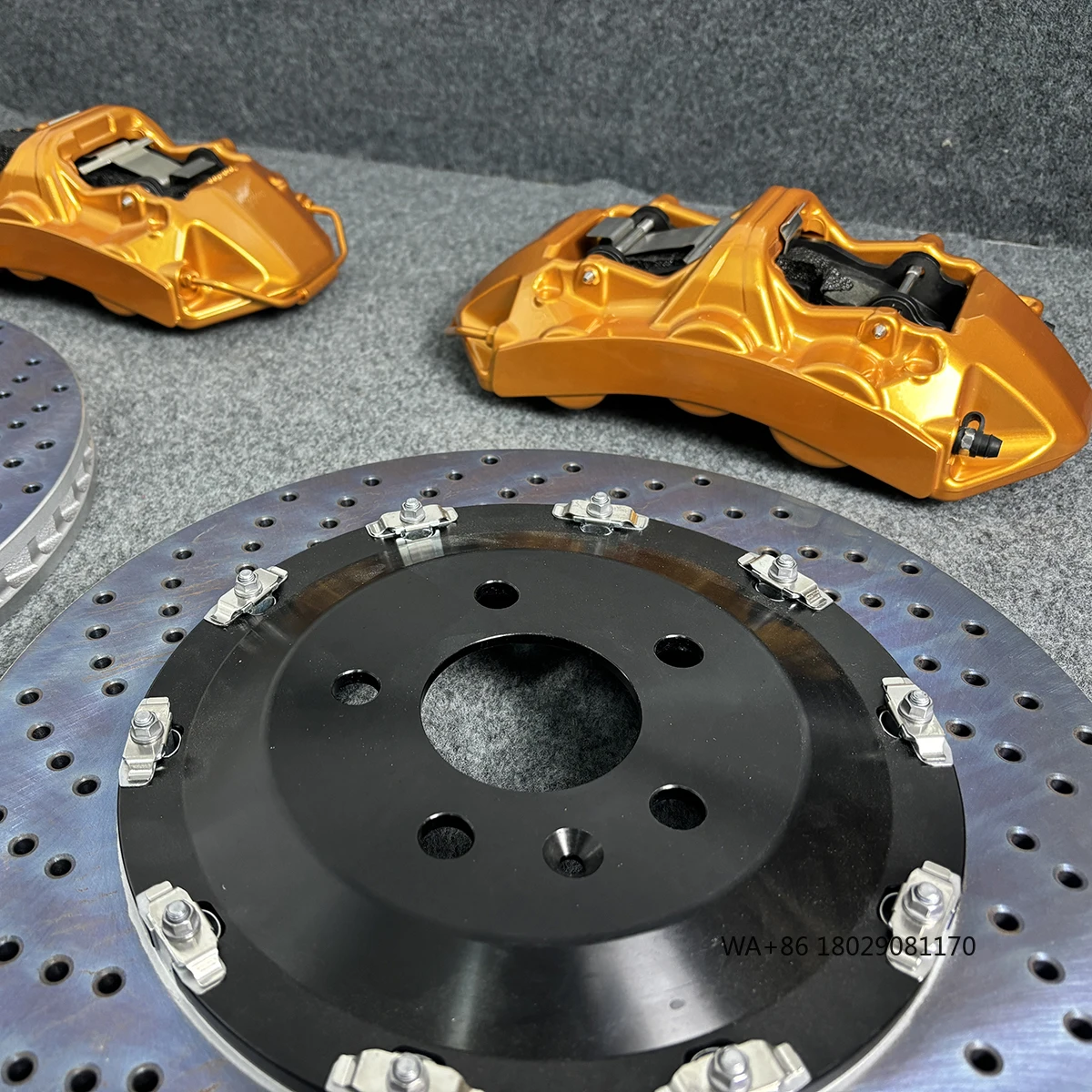 

Direct Bolt on Custom Painted Caliper with Disc 355mm-380mm Slotted Rotor Set Front 6 Piston Kit for E46 E90 E92 E93 F80 G20