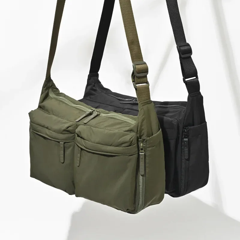 Solid Color Nylon Women\'s Travel Messenger Bags Casual Sport Ladies Shoulder Bag Large Capacity Female Pocket Handbags Purse