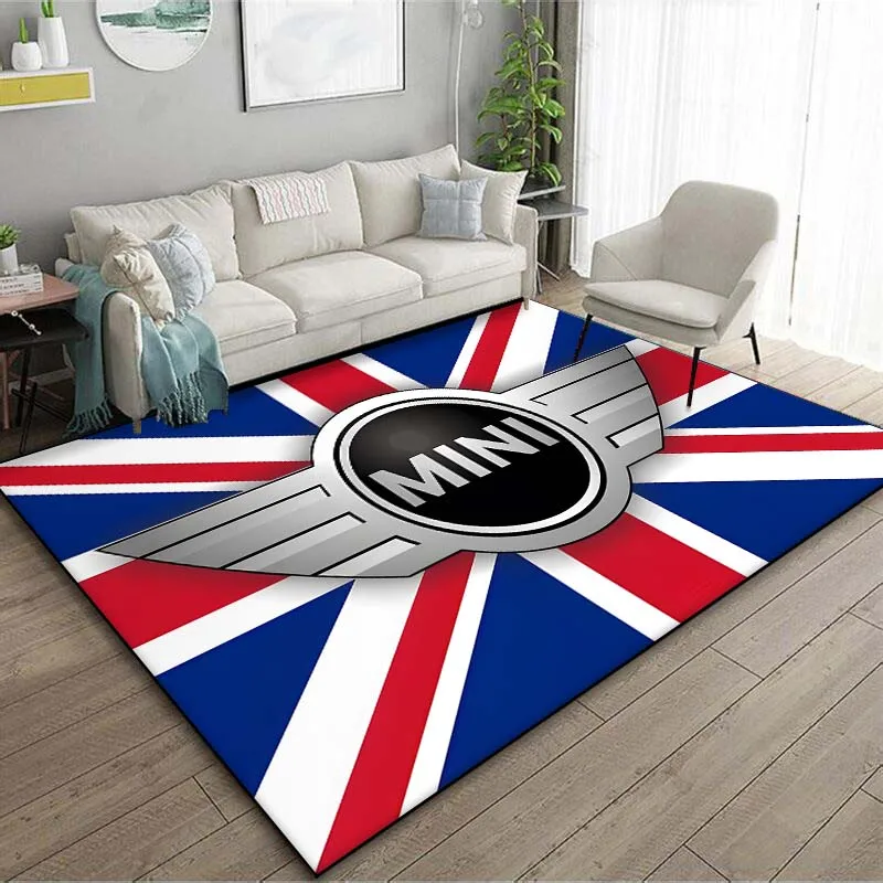 Mini Car C-Cooper Print Carpet Rug for Living Room Bedroom Sofa Doormat Kitchen Decor Kids Play Non-slip Floor Mat Home Area Rug