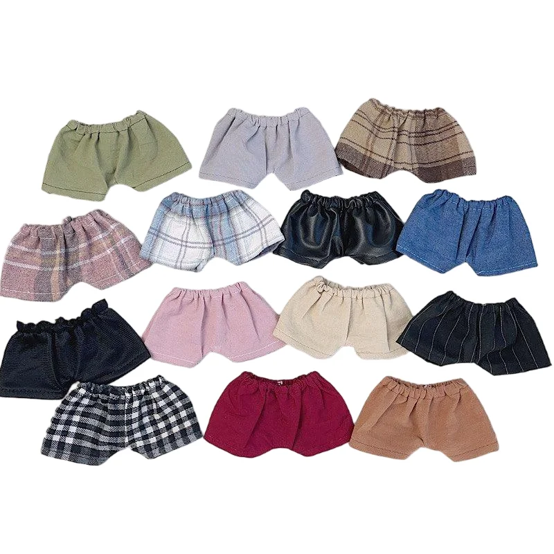 

Детская одежда 20 см, клетчатые штаны, полная коллекция хлопковых кукольных штанов, шорты для пухлых тела