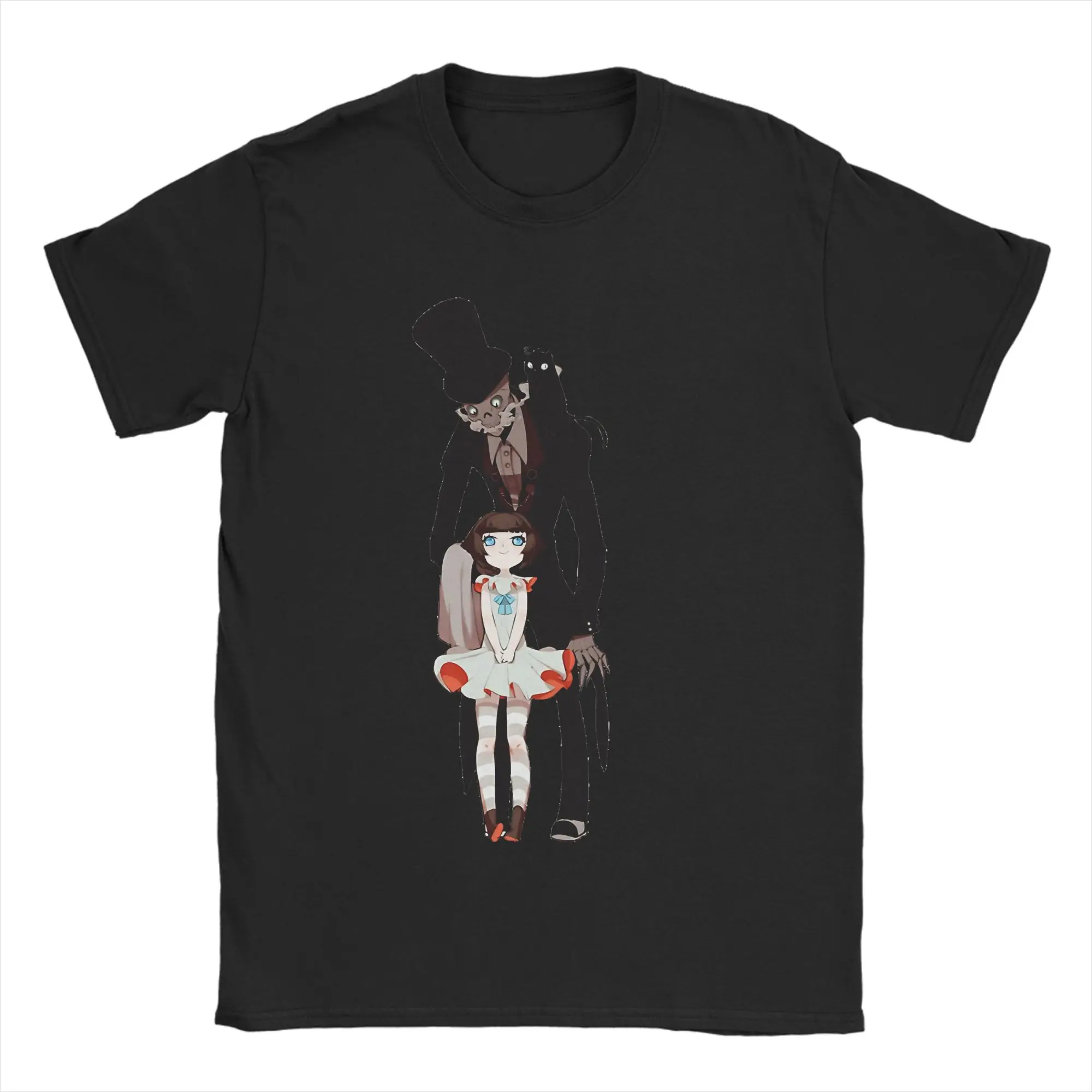 

Мужские футболки Fran Bow Game Манга Хлопковая футболка с коротким рукавом Футболка с круглым вырезом Топы Идея подарка