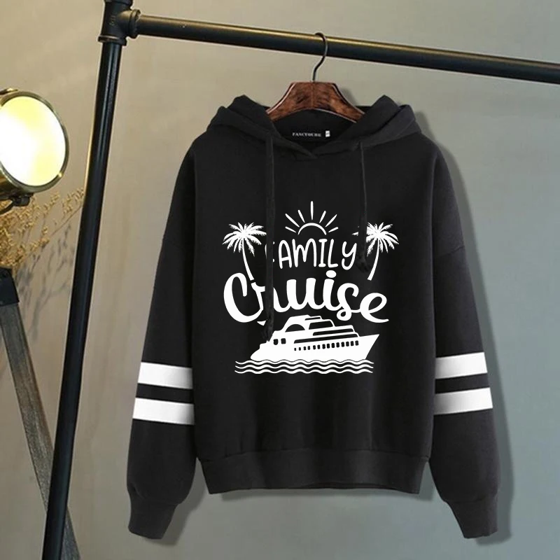 New Autumn And Winter Hoodies Family Cruise Printed Hoodie Street Outdoor Hooded Hip Hop Sweatshirt For Women Men