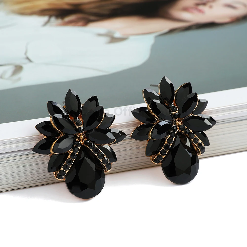 Versatile Creative Shiny Symmetric Stud Earrings for Women Exquisite Fresh Jewelry for Daily Travel Party Wear view 2